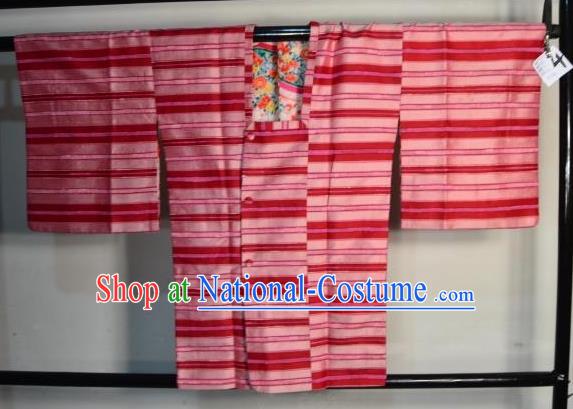 Japanese Traditional Yukata Red Shirts Japan Samurai Haori Kimonos Clothing for Men