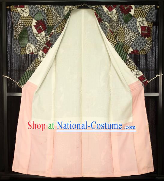 Japanese Traditional Kimono Printing Robe Japan Haori Apparel Yukata Costume for Men