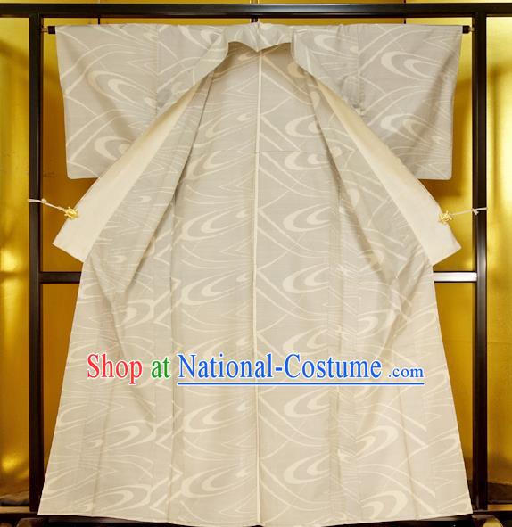 Japan Traditional Furisode Kimonos Costume Japanese White Yukata Dress for Women