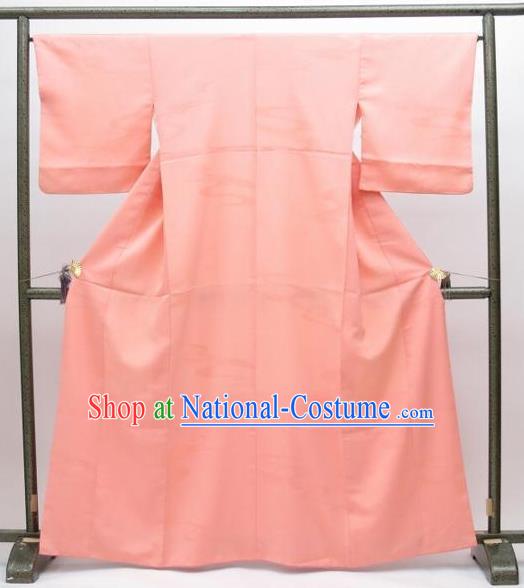 Japan Traditional Pink Furisode Kimonos Costume Japanese Shiromuku Yukata Dress for Women