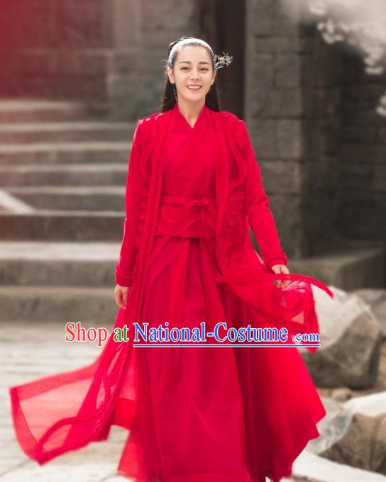 Chinese Ancient Female Knight-Errant Costume Theatre Performances Swordswoman Hanfu Clothing for Women