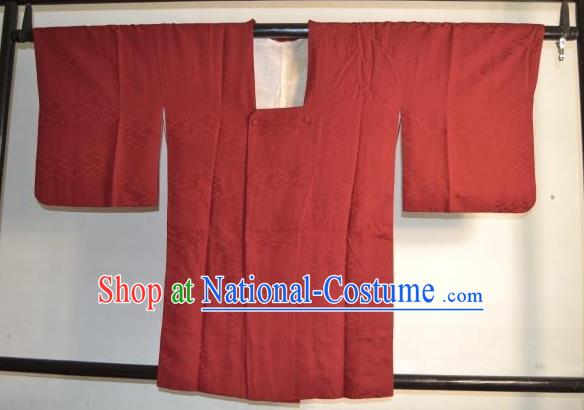 Japanese Traditional Hakama Kimono Japan Red Haori Shirts Apparel Yukata Costume for Men