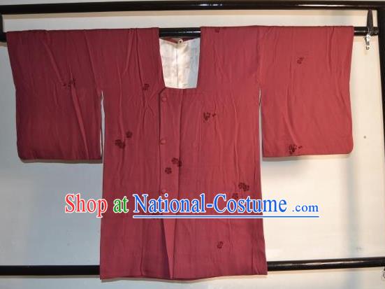 Japanese Traditional Red Haori Hakama Kimono Japan Apparel Yukata Costume for Men