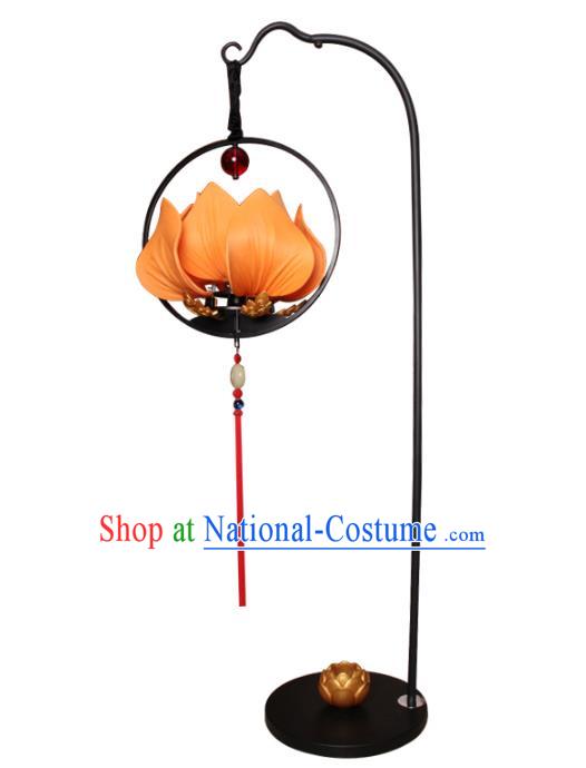 Handmade Traditional Chinese Lantern Floor Lamp Lotus Lanern New Year Lantern