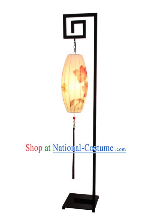 Handmade Traditional Chinese Lantern Floor Lamp Hand Painting Lantern