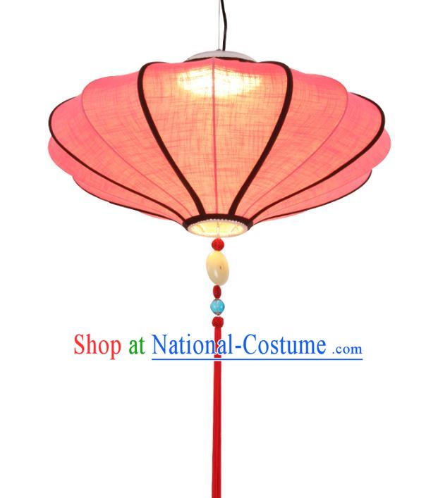 Traditional Chinese Ancient Palace Lantern Red Linen Ceiling Lanterns Hanging Lanern