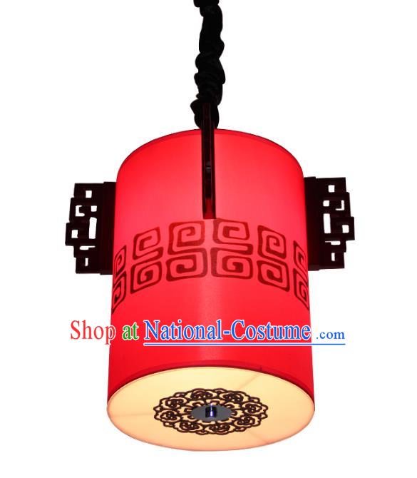 Traditional Chinese Ancient Palace Red Lantern Sheepskin Ceiling Lanterns Hanging Lanern