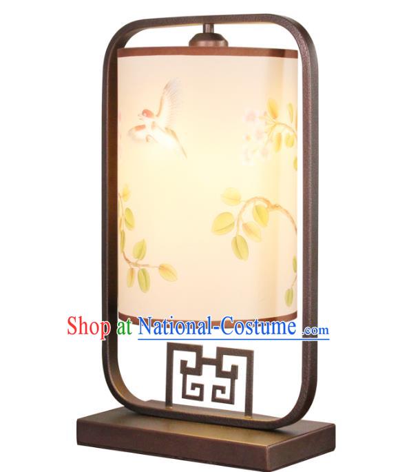 Handmade Traditional Chinese Lantern Desk Lamp Hand Painting Lantern