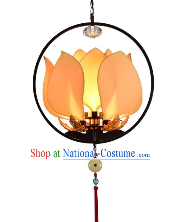 Traditional Chinese Ancient Palace Lantern Lotus Ceiling Lanterns Hanging Lanern