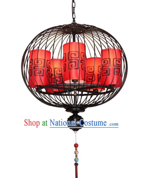 Handmade Traditional Chinese Ancient Palace Lantern Ceiling Lanterns Iron Lanern