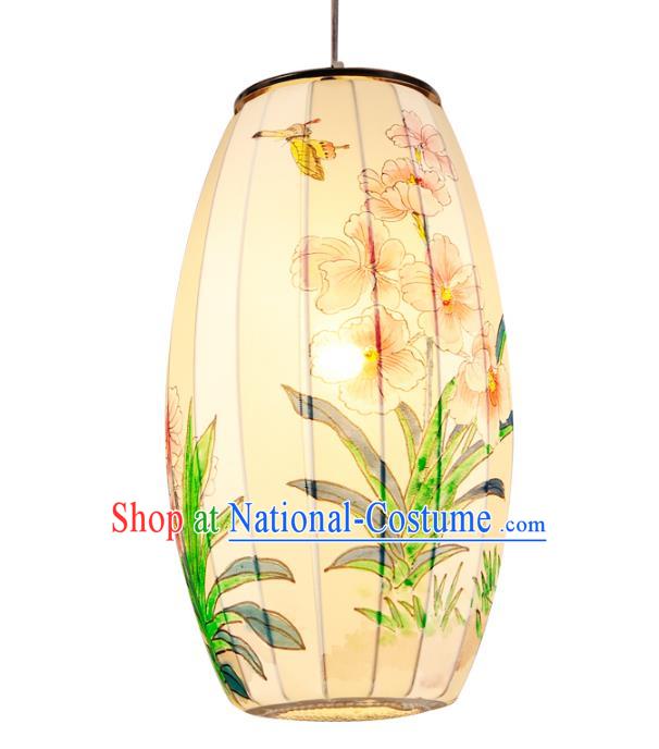 Traditional Chinese Ancient Palace Lantern Hand Painting Ceiling Lanterns Hanging Lanern