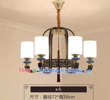 Asian China Traditional Handmade Lantern Iron Ceiling Lamp Ancient Palace Lanern