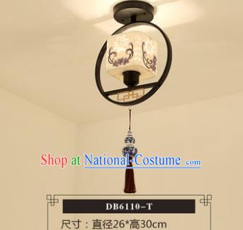 Traditional Chinese Handmade Lantern Classical Printing Ceiling Lamp Ancient Lanern