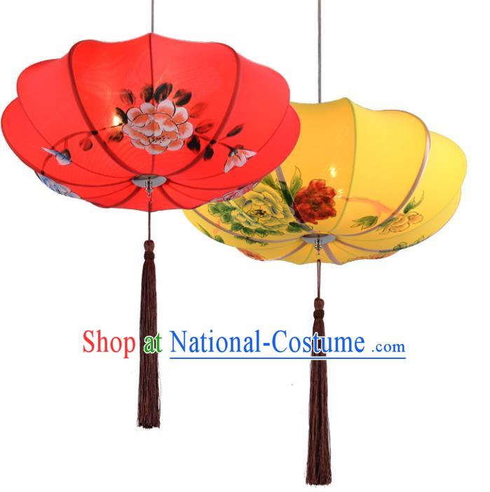 Asian China Traditional Handmade Lantern Spring Festival Lanterns Ceiling Lamp Ancient Palace Lanern