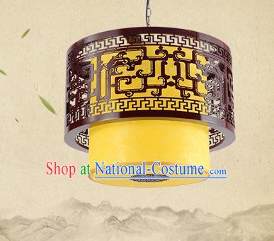 Asian China Traditional Handmade Lantern Palace Wood Lanterns Ceiling Lamp Ancient Lanern