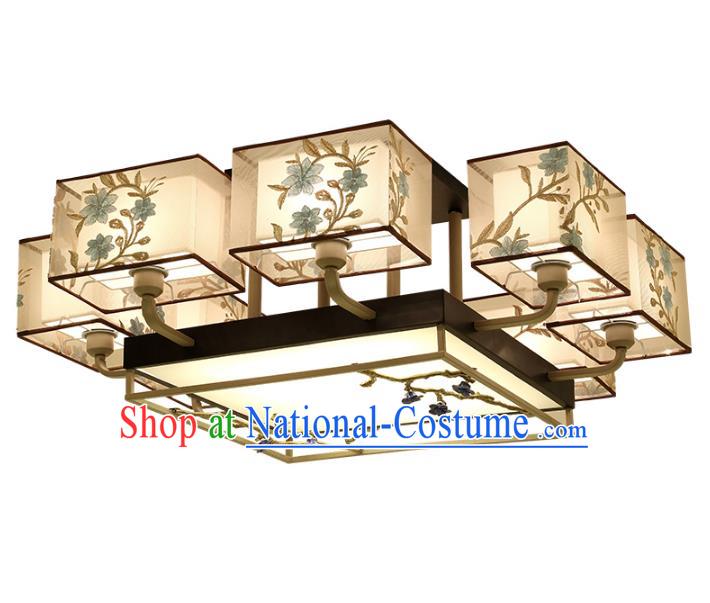 Traditional China Handmade Embroidered Lantern Ancient Lanterns Palace Ceiling Lamp