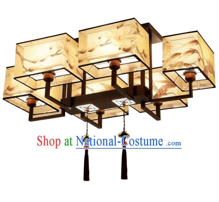 Traditional China Handmade Magnolia Lantern Ancient Lanterns Palace Ceiling Lamp