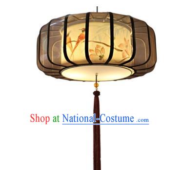 Traditional China Handmade Printing Birds Lantern Ancient Lanterns Palace Ceiling Lamp