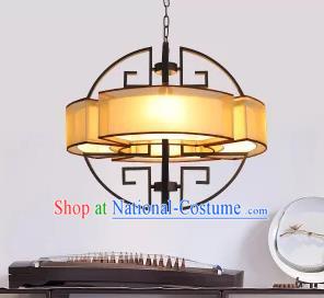 Traditional China Handmade Lantern Ancient Iron Hanging Lanterns Palace Ceiling Lamp