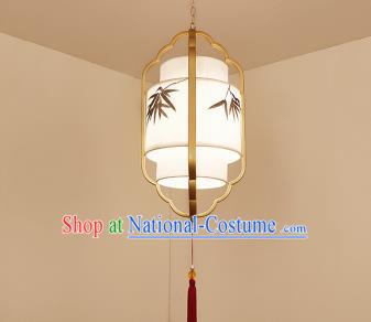 Traditional China Handmade Lantern Ancient Golden Frame Hanging Lanterns Palace Ceiling Lamp