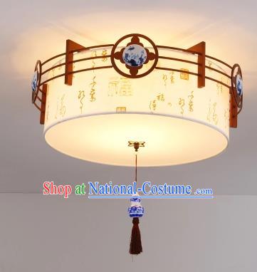 Traditional China Handmade Lantern Ancient Hanging Lanterns Round Palace Ceiling Lamp