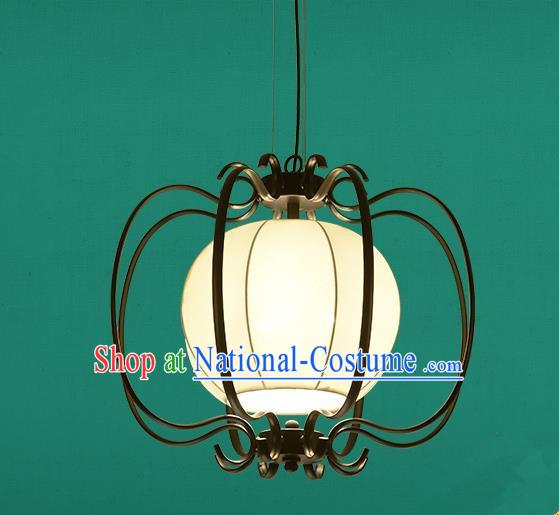 Traditional China Handmade Lantern Ancient Hanging Iron Lanterns Palace Ceiling Lamp