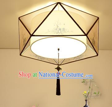 Traditional China Handmade Lantern Ancient Printing Hanging Lanterns Palace Ceiling Lamp