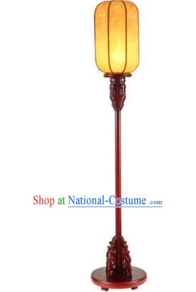 Traditional Asian Chinese Lanterns China Ancient New Year Yellow Floor Lamp Palace Lantern