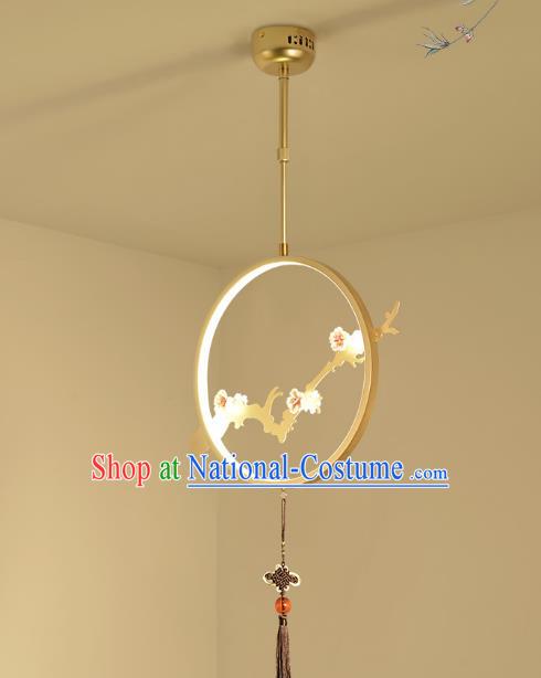 Traditional China Handmade Lantern Ancient Golden Hanging Lanterns Palace Ceiling Lamp