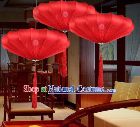 Traditional China Handmade Red Lantern Ancient New Year Hanging Lanterns Palace Ceiling Lamp