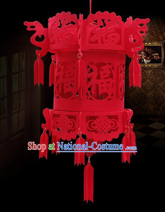 China Handmade Red Lantern Traditional New Year Lanterns Palace Portable Lamp