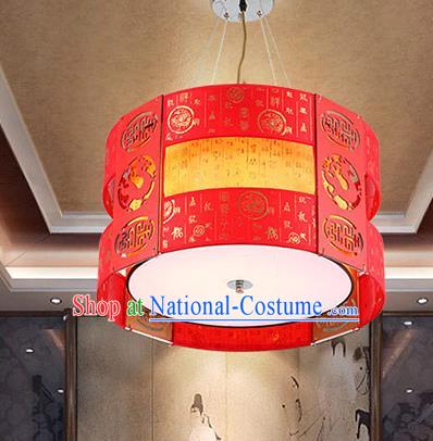 China Handmade Ceiling Lantern Traditional Hanging Red Lanterns Palace Lamp