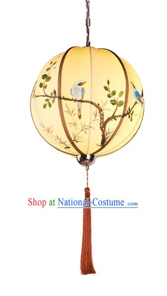 China Handmade Hanging Lantern Traditional Printing Lanterns New Year Palace Ceiling Lamp