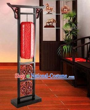 Asian China Floor Lanterns Traditional Chinese Ancient Lamp Red Palace Lantern