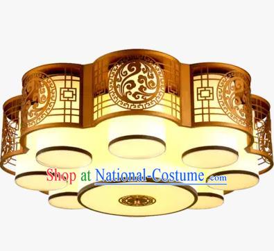 China Handmade iron Golden Ceiling Lantern Traditional Ancient Lanterns Palace Lamp