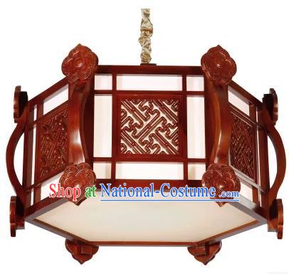 China Handmade Wood Ceiling Lantern Traditional Ancient Hanging Lamp Palace Lanterns