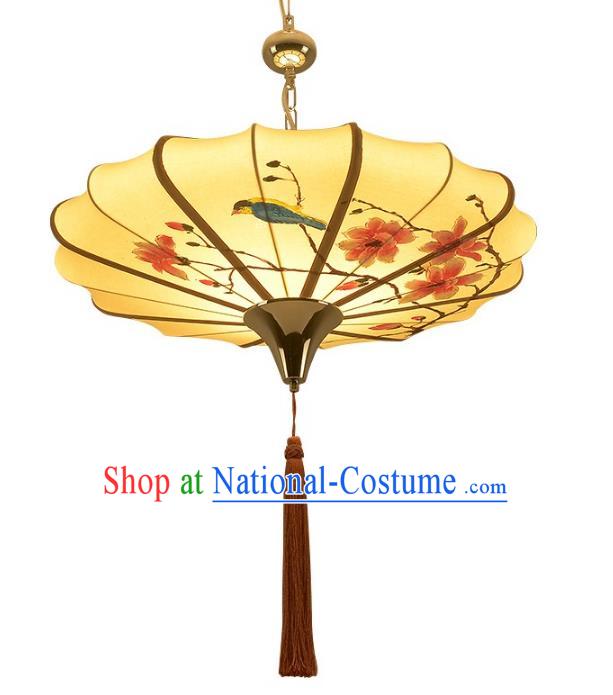 China Handmade Hanging Lantern Traditional Flowers Birds Lanterns New Year Palace Ceiling Lamp