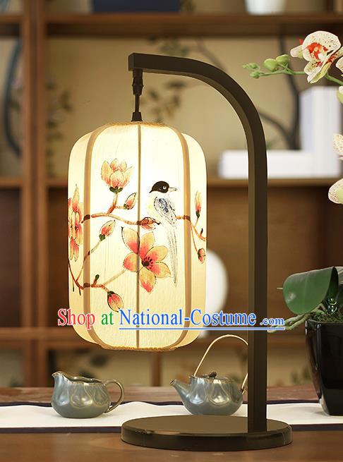 Asian China Style Lanterns Traditional Chinese Ancient Birds Flowers Desk Lamp Palace Lantern