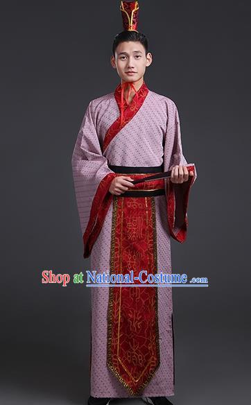 Chinese Ancient Han Dynasty Royal Prince Costume Theatre Performances Swordsman Clothing for Men