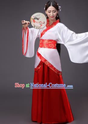 China Ancient Han Dynasty Princess Wedding Hanfu Dress Clothing for Women