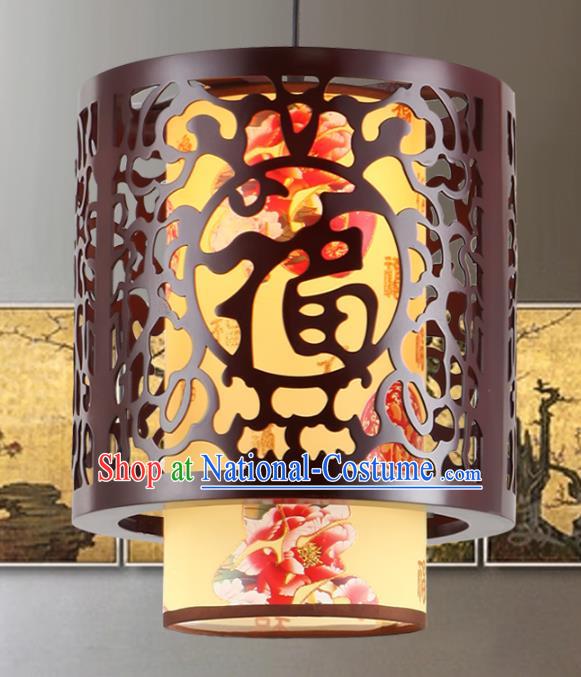 Asian China Handmade Yellow Parchment Lantern Traditional Ancient Ceiling Lamp Hanging Palace Lanterns