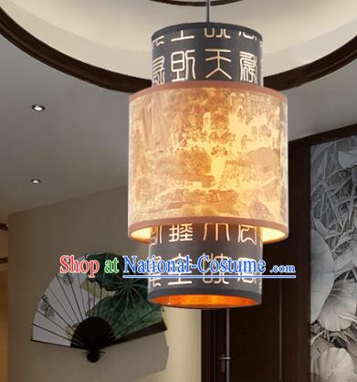 China Ancient Handmade Parchment Hanging Lantern Traditional Ceiling Lamp Palace Lanterns