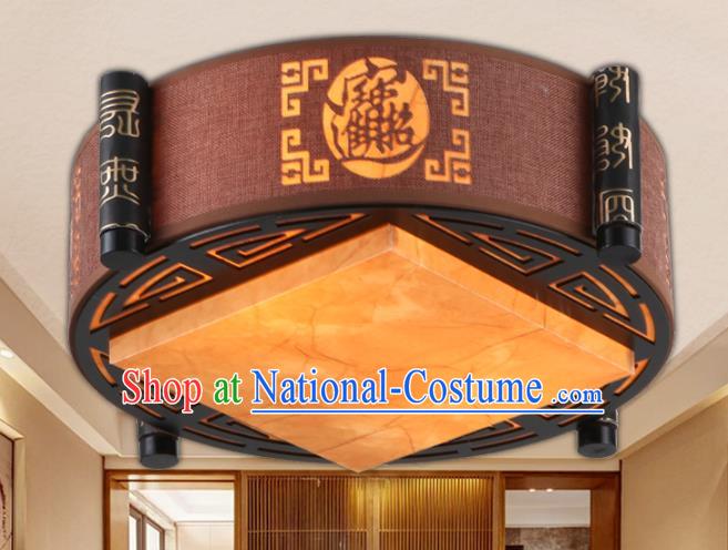 China Ancient Handmade Wood Lantern Traditional Carving Ceiling Lamp Palace Lanterns