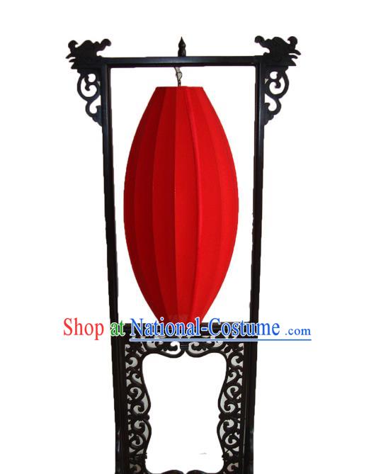 Asian China Handmade Red Floor Lanterns Traditional Ancient Wood Palace Lantern