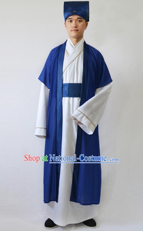 China Ancient Song Dynasty Scholar Costume Theatre Performances Niche Clothing for Men