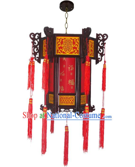 Chinese Handmade Palace Hanging Lantern Traditional Lantern Festival Ceiling Lamp Ancient Lanterns