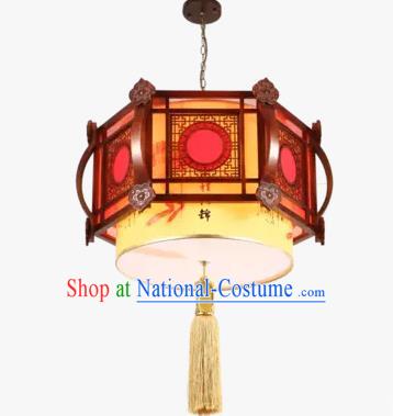 Chinese Handmade Wood Lantern Traditional Palace Ceiling Lamp Ancient Lanterns