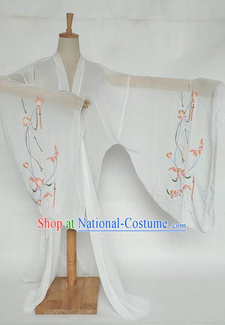 China Tang Dynasty Palace Lady Costume Ancient Princess Embroidered Dragonfly Cardigan for Women