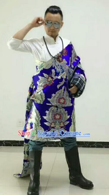 Traditional Zang Nationality Dance Clothing Tibetan Minority Costumes