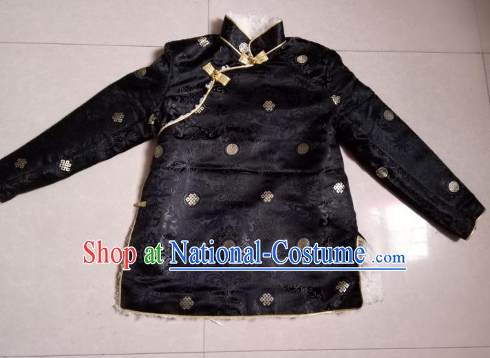 Traditional Chinese Zang Nationality Costume Cotton-padded Jacket, Tibetan Ethnic Minority Coat for Men